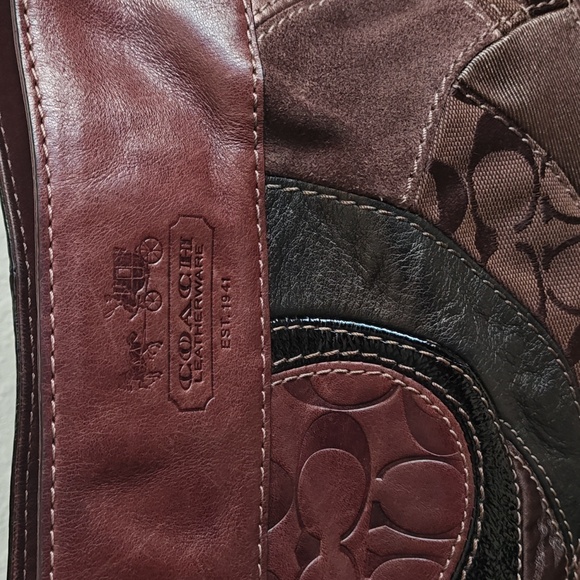 Coach Zoe Patchwork Shoulder Bag - Picture 2 of 16